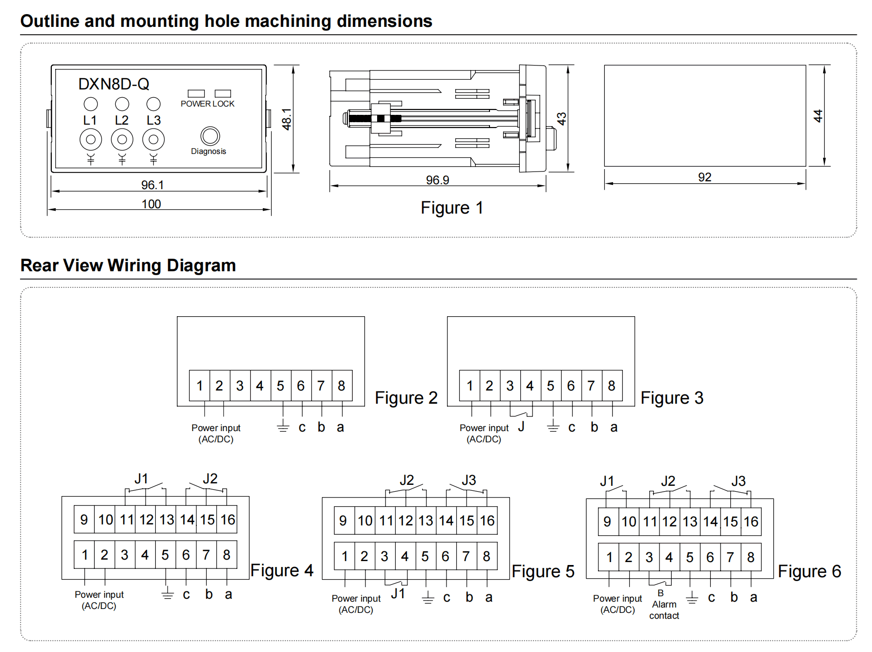 92×44mm Extended Terminal Diagnosis Vdis With Extended Wiring Dimensions
