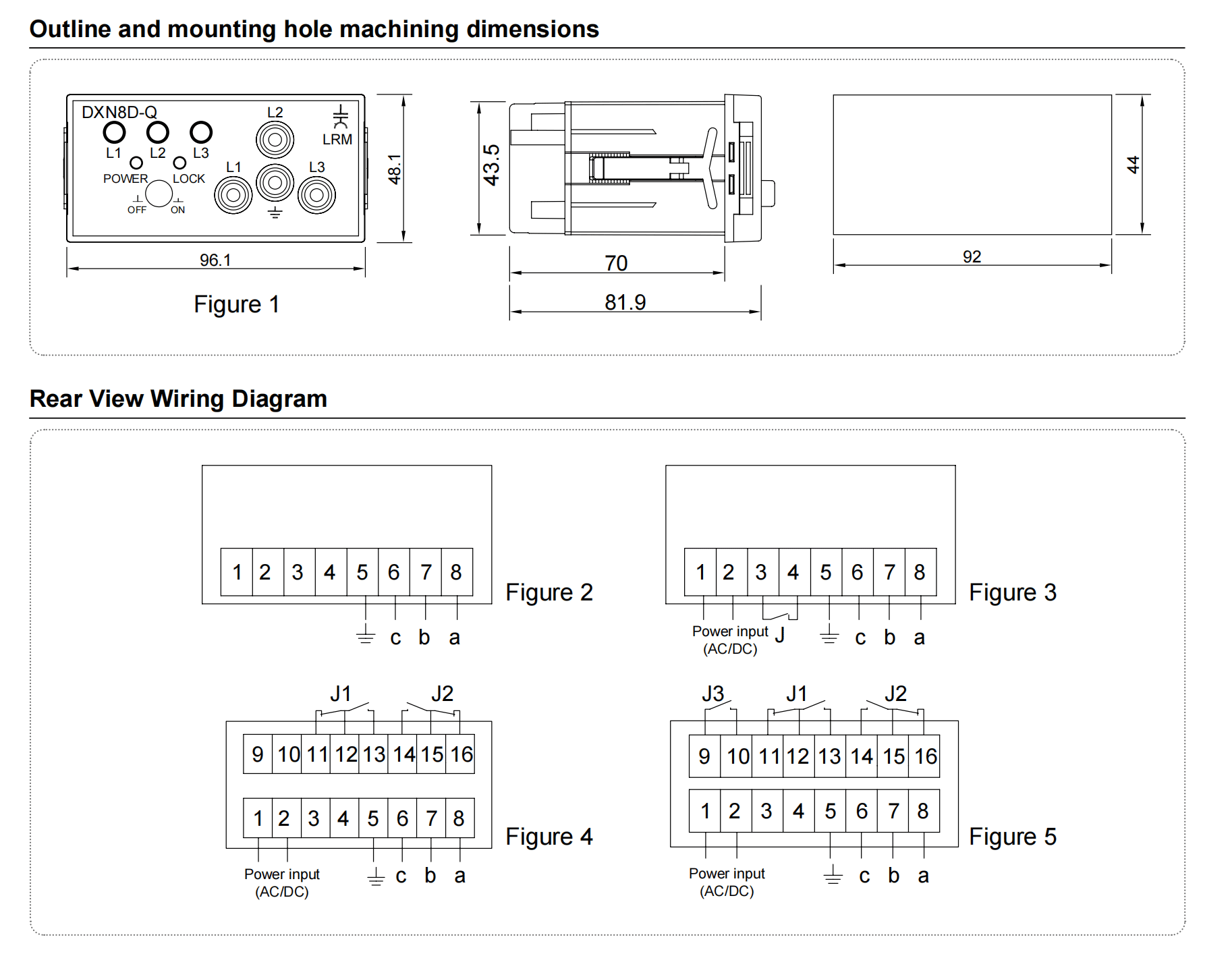 Ip54 Vdis For Switchgear Panels Wiring Dimensions