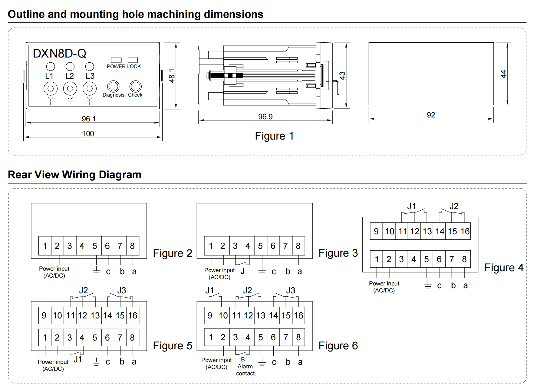 92x44mm Integrated Plug In Type Vdi Sized Mounting Diagram For Medium Voltage Switchgear