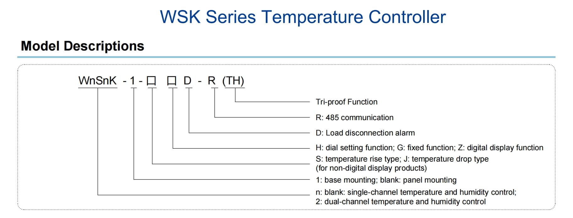Wsk Dual Channel Digital Temperature And Humidity Controller Wiring Dimensions