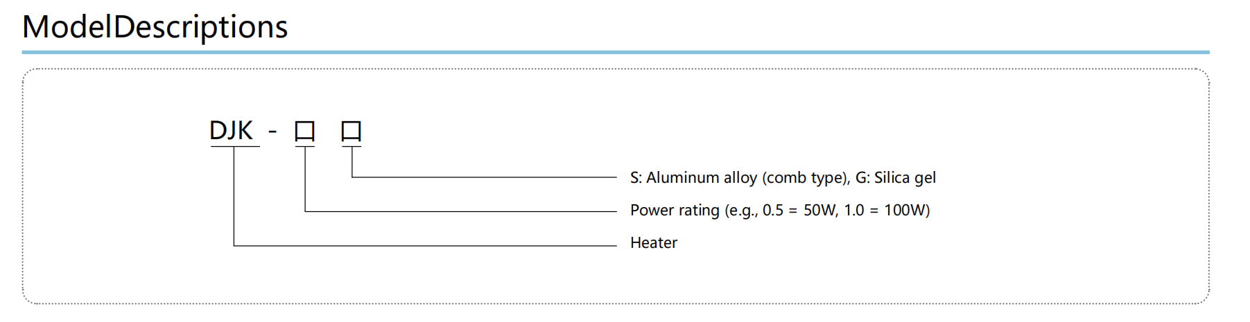 DJR Silicone Heater details